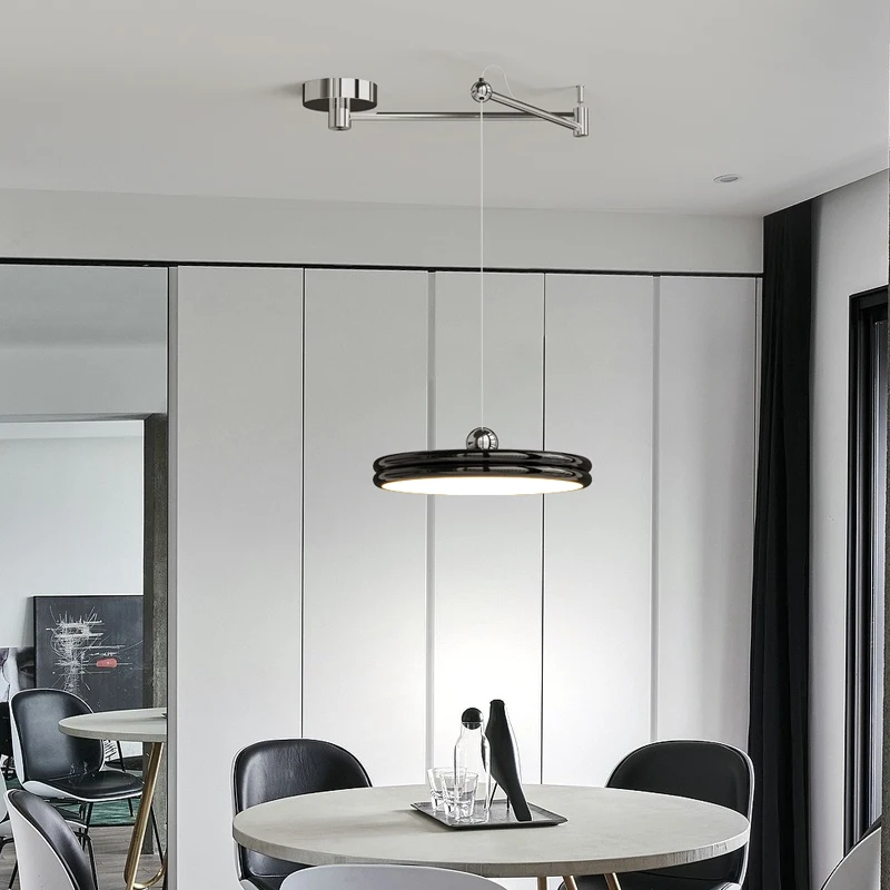 Modern Restaurant Pendant Light Cream Style Bar Counter Rocker Arm Pendant Light Modern Minimalist Dining Hall Decor Home Light