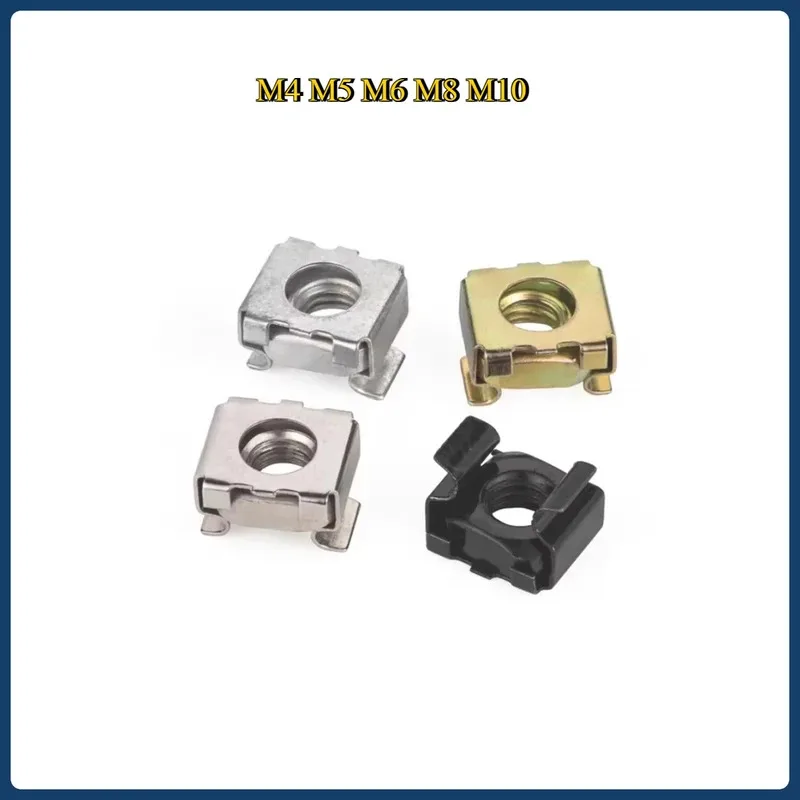 Square Elastic Rack Clip Color Zinc Nickel 304 Stainless Steel M4 M5 M6 M8 M10