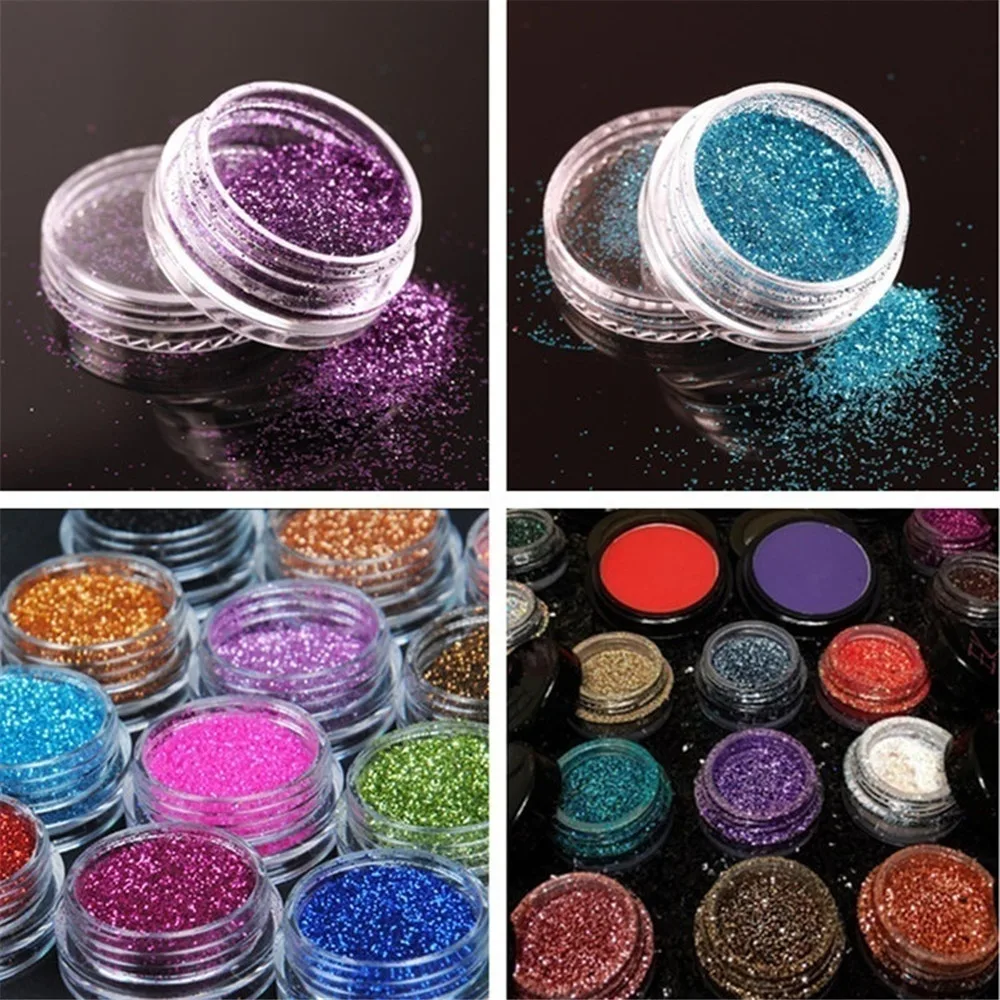 6 Stuks Diamant Pailletten Oogschaduw & Zeemeermin Nagel Glitter Set-Blijvende Shimmer & Markeerstift Make-Up Kit Voor Feestjes