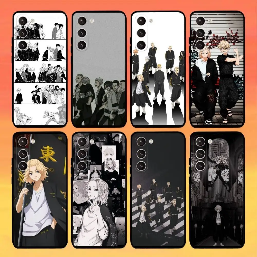 

Japanese anime T-Tokyo A-Avengers Phone Case For Samsung Galaxy A73,A72,A71,A70,A52,A51 Others Soft Black Cover