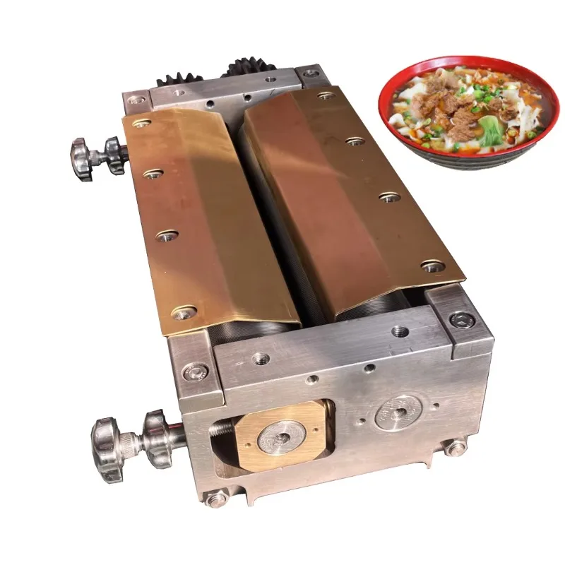 Fresh ramen machine with instant ramen machine comb and cutter 1.25mm round noodle cutter