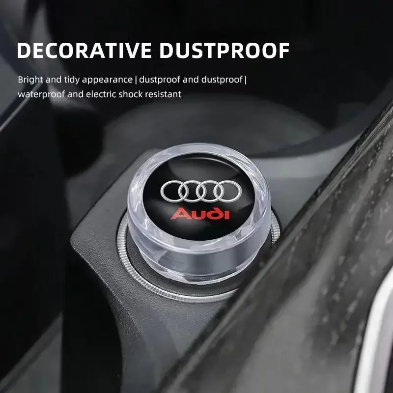 Car Cigarette Lighter Dust Cover Dustproof Decoration Cap For Audi S Line A3 Q5 Q6 B9 A6 A7 A8 Q3 B7 C6 A4 B8 8P 8V B6 A5 A6 C7