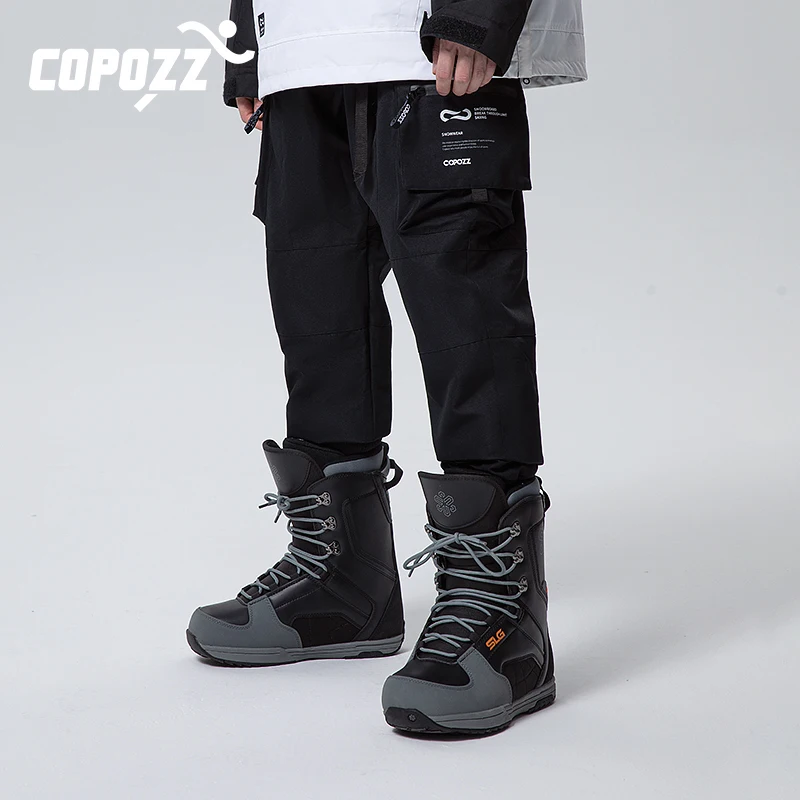 COPOZZ Men Women Ski Pants Ski Equipment Warm Windproof Winter Skiing Trousers Waterproof Outdoor Sports Clothing Snowboard