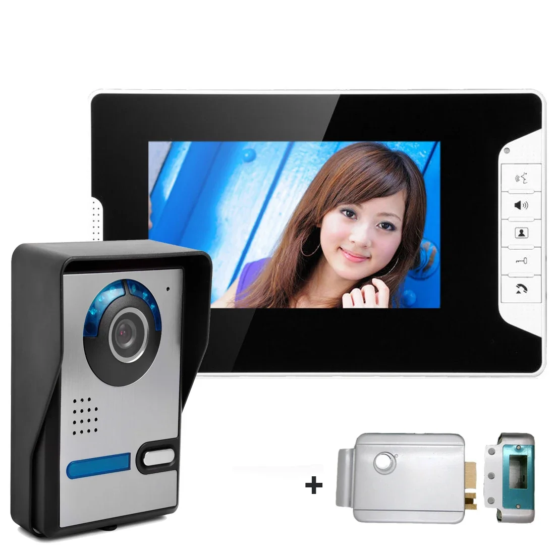 

HD 7" TFT color Video Door Phone Intercom Doorbell Home Security Camera Monitor Night Vision system