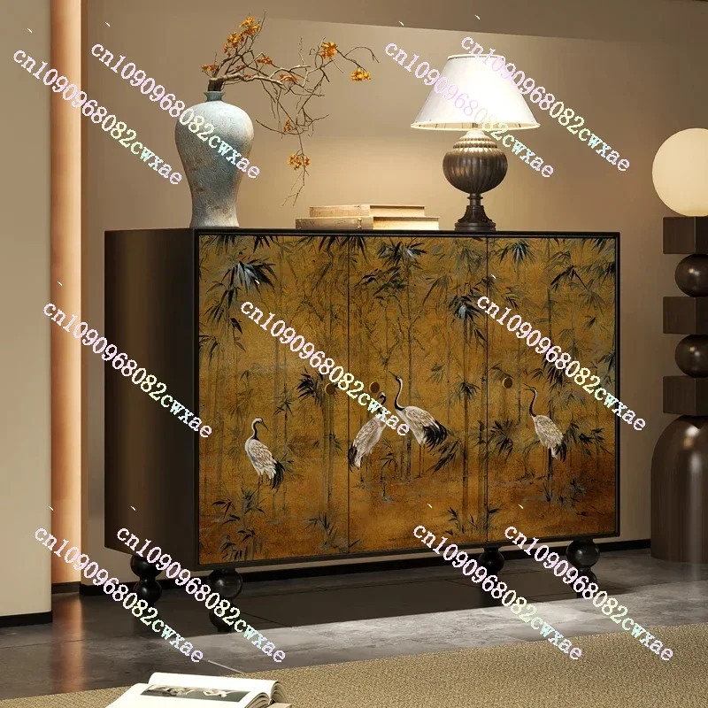 French Hallway Sideboard Cabinet Chinese Style Retro Living Room Aisle Tailstock Storage