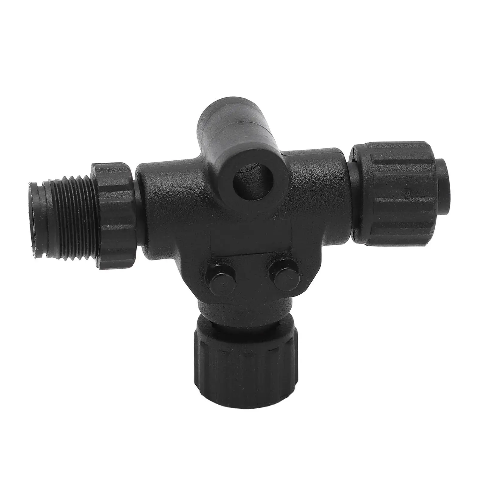 Conector ABS + Metal para nmea 2000 T, 5 pines, fácil conexión, IP67, resistente al agua, 3 puertos T, resistente al aceite para redes