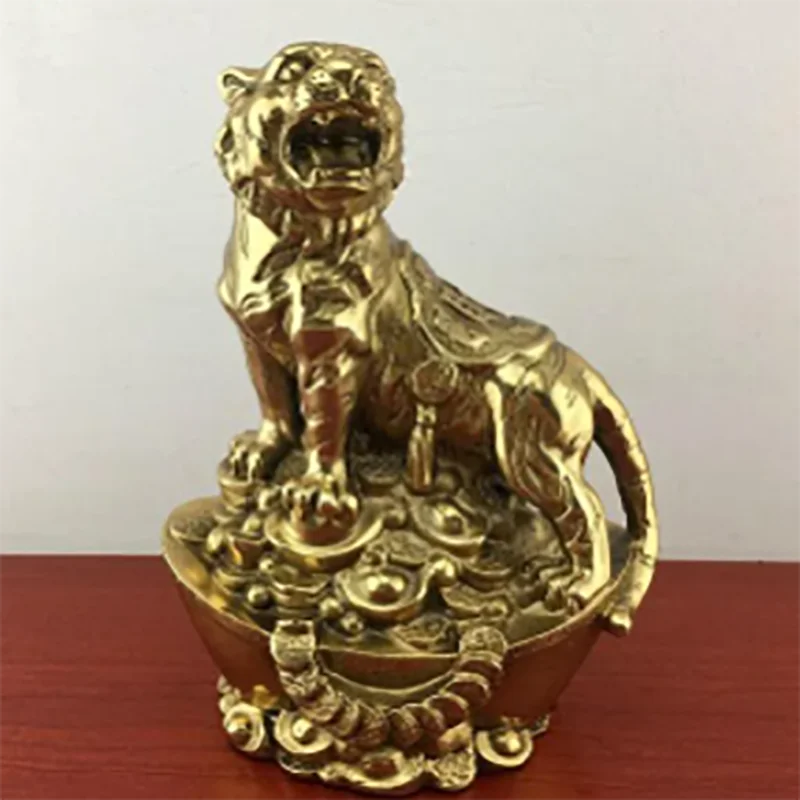 

Collection fine workmanship brass wealth tiger crafts statue