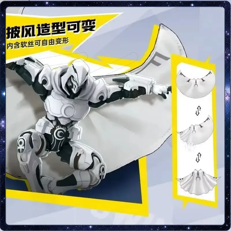 Blokees Marvel Moon Knight Movable Action Figure Assemble Model Desktop Display Collectible Hobby Gift For Fans - view 2