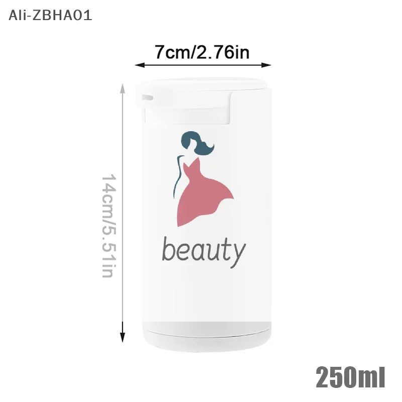 플라스틱 네일 폴리쉬 리무버 클리너 휴대용 매니큐어 도구 250/500ML 메이크업 리무버 세제 병 빈 프레스 펌프 디스펜서