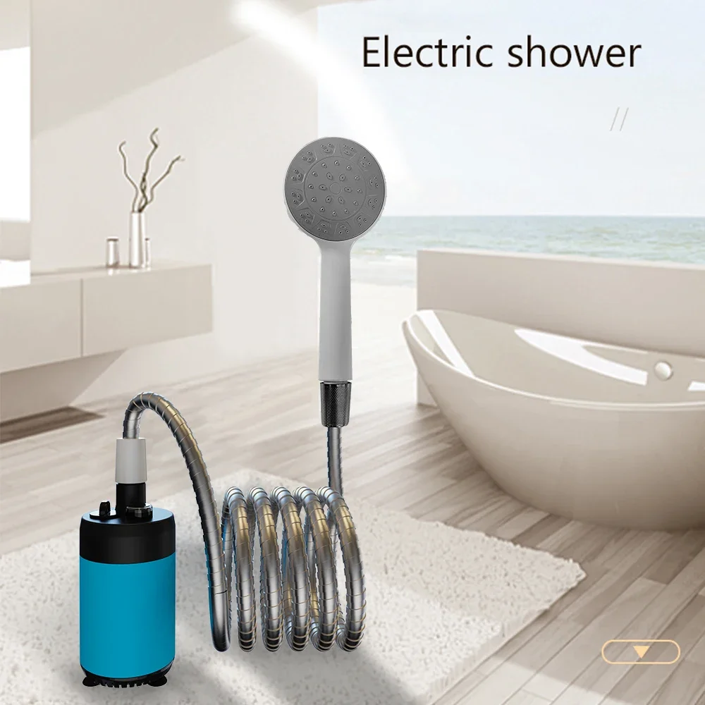 

Portable Shower Outdoor Camping Shower Handheld Electric Shower Battery Powered Compact Handheld Rechargeable Camping Showerhead