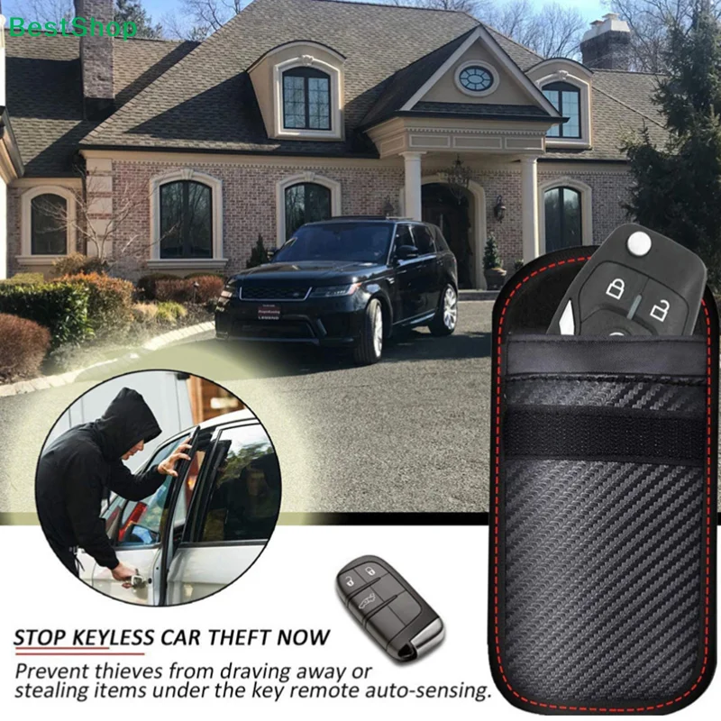★Car Key Signal Shielding Box Faraday Cage Remote Control Package Keyless Rfid Shielding Package Car Accessories