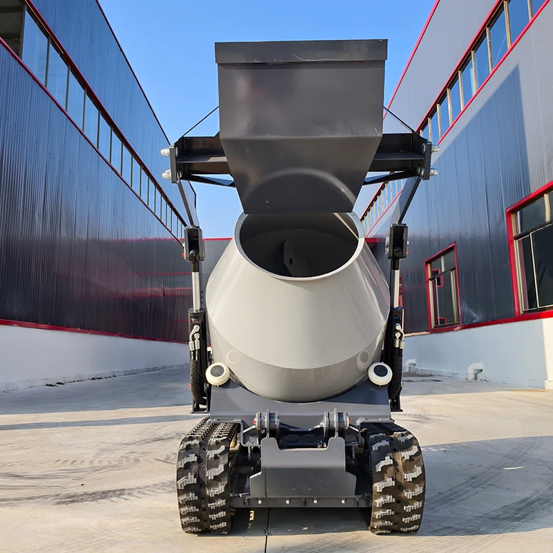 Hot Selling Mini Concrete Mixer 750kg Self-loading Crawler Dump Truck with KUBOTA diesel Engine High-horse Motor view 5