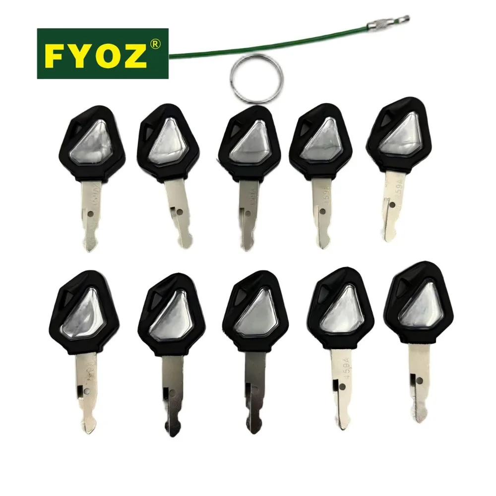 10PCS For Kubota 459A For Excavator Digger Tractor Slide Loader Power Start Key Ignition