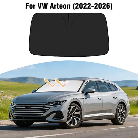 For Volkswagen VW Arteon 2022-2025 2026 Car Windshield Sunshade Cover Front Window Sun Shade Visor UV Protection Accessories