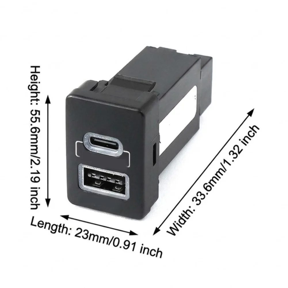L200 Power Socket Dual USB Adapter Automotive Environment Use Reliable Long Term Performance For Mitsubishi L200 2013-2021
