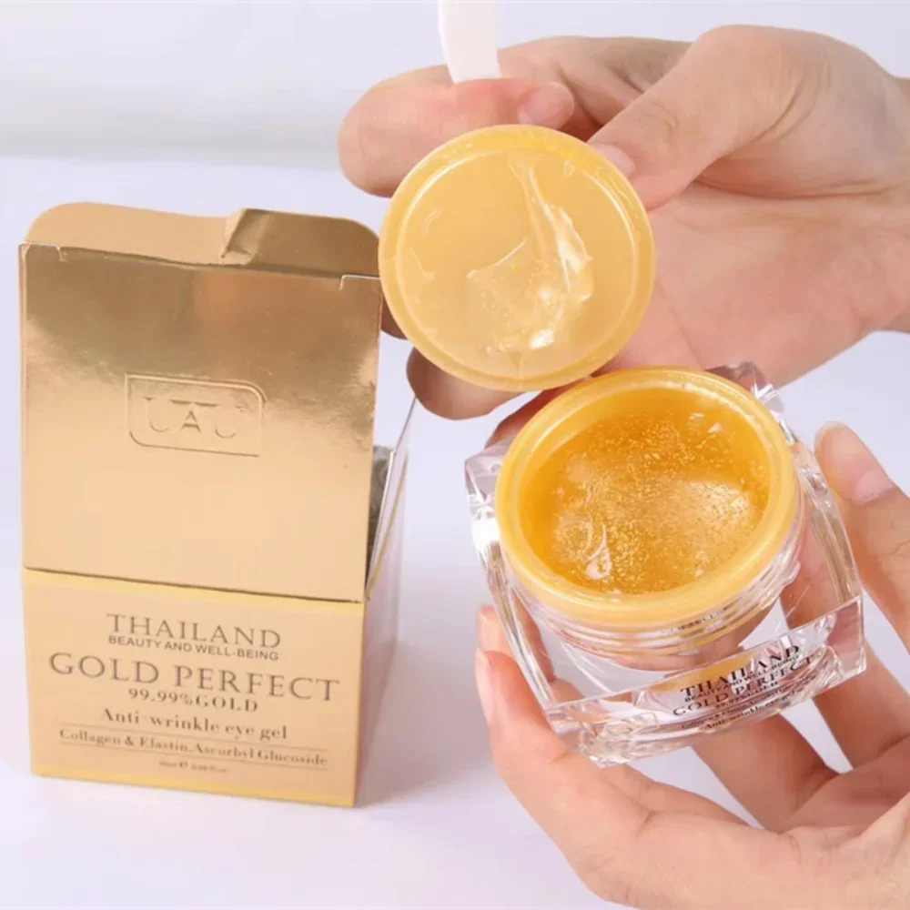 

Таиландский крем для глаз UAU 24K Gold, 30 мл, увлажняющий, антивозрастной, осветляет темные круги и мелкие морщины, против отеков, для ухода за кожей вокруг глаз