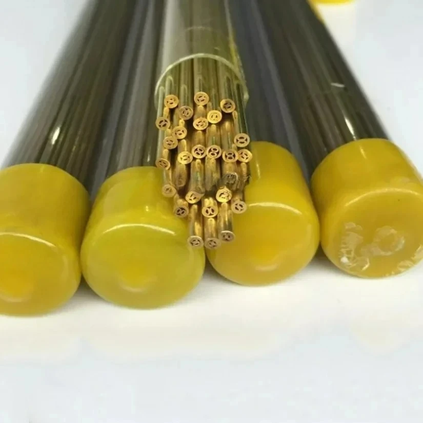 400mm Porous Brass Electrode Tube 1.0mm-3.0mm Diameter for WEDM Drilling Machine High-Quality Hot Selling Electrode Tube