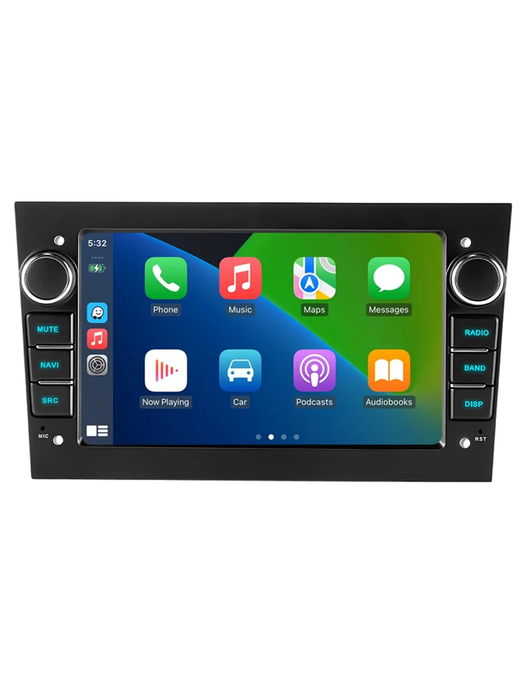 GEARELEC 7 Zoll Auto-Multimedia-Player für Opel Astra H G J Zafira B Corsa C D Antara Vectra Vivaro Autoradio Android 14 2 DIN CarPlay