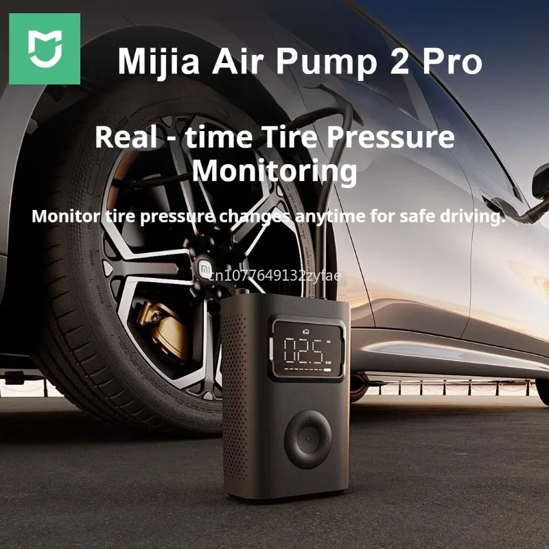 

New Mijia Air Pump 2 Pro Portable Electric Air Compressor Mi Inflatable Treasure 150psi High Pressure Motorcycle Car Soccer Gift
