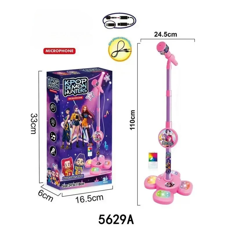 2026 لعبة ميكروفون موسيقى شيطان للأطفال مع ميكروفون خفيف يمكن أن يلعب الأغاني لعبة الهالوين وهدايا عيد الميلاد للأطفال #1