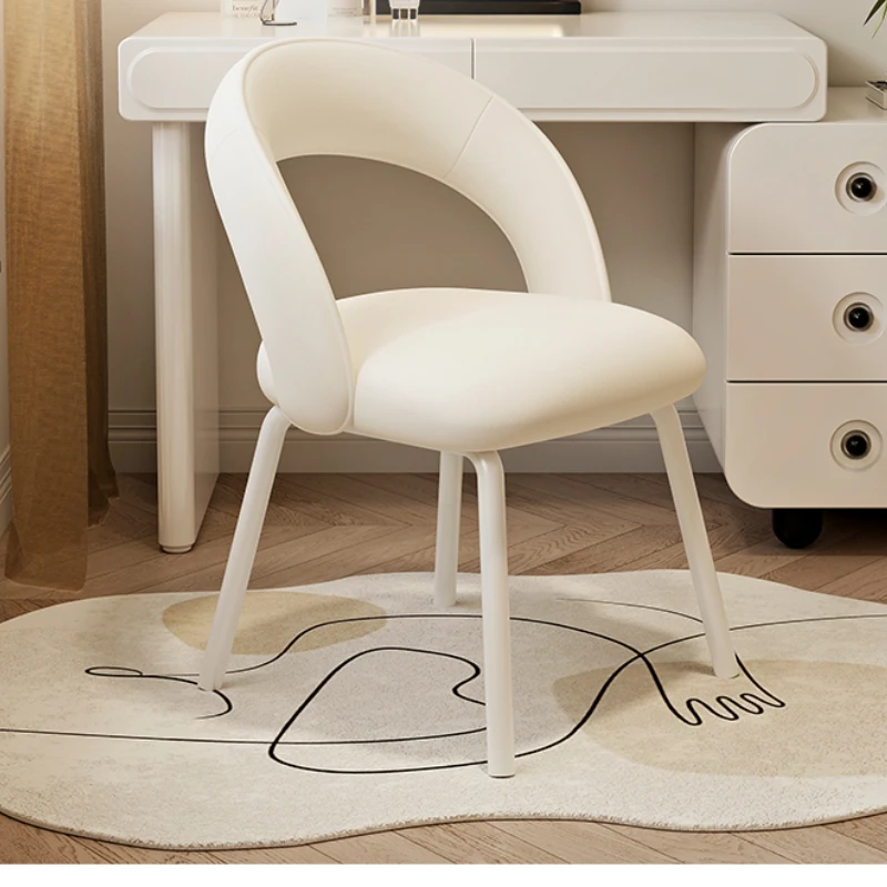 Velvet Rainbow Swivel Chair  Ergonomic Makeup Stool with Backrest Pressure-Relief Gaming Seat Luxury Nail Salon Adjustable Chair
