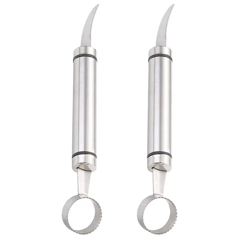 2Pcs Stainless Steel Pomegranate Opener Dual Head Fruit Cutter for Extraction No Damage to Flesh Dishwasher Safe