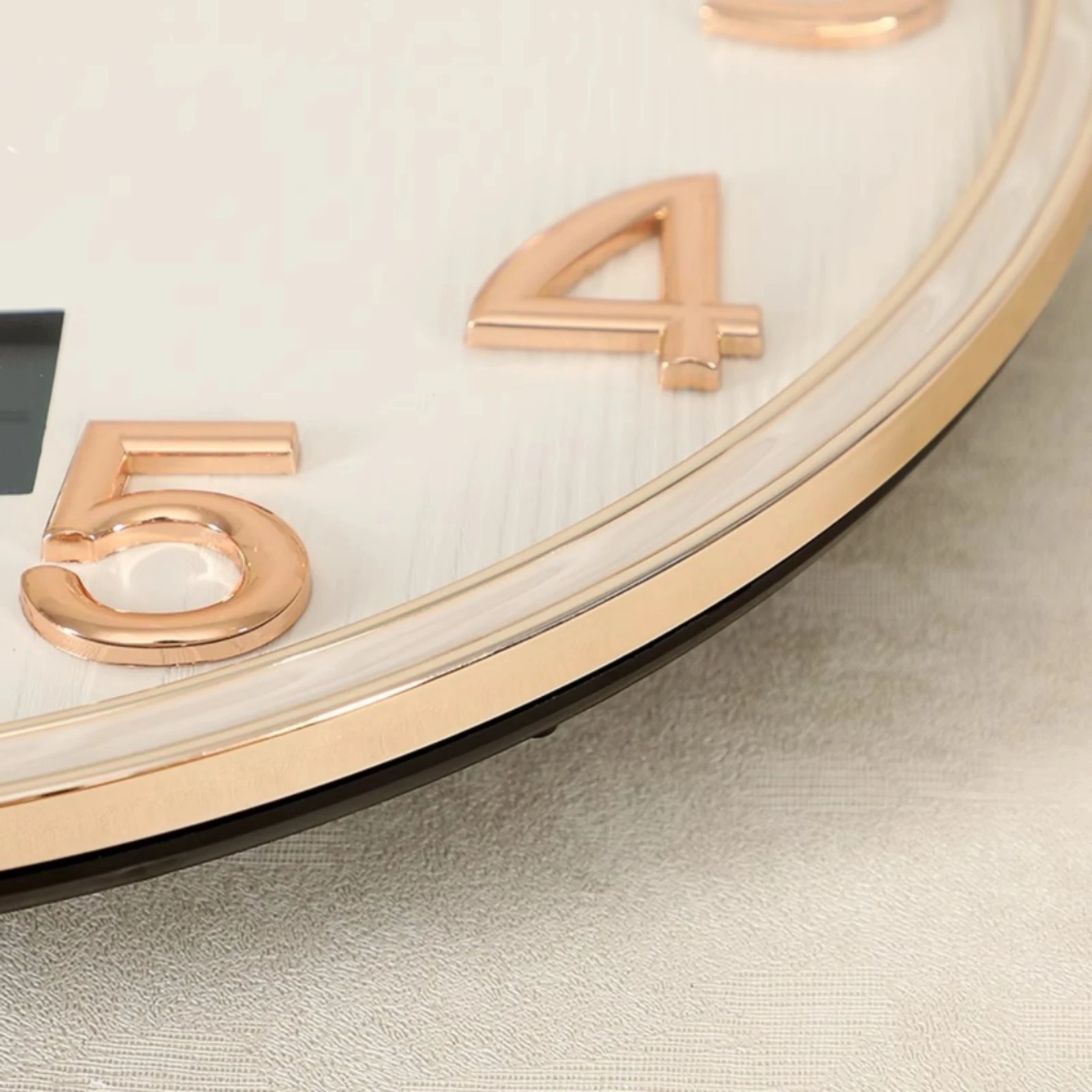 Wall Clock with Pendulum 3D Numerals Wall Clock with Digital Display Modern Minimalist for Living Room, Entryway - view 4