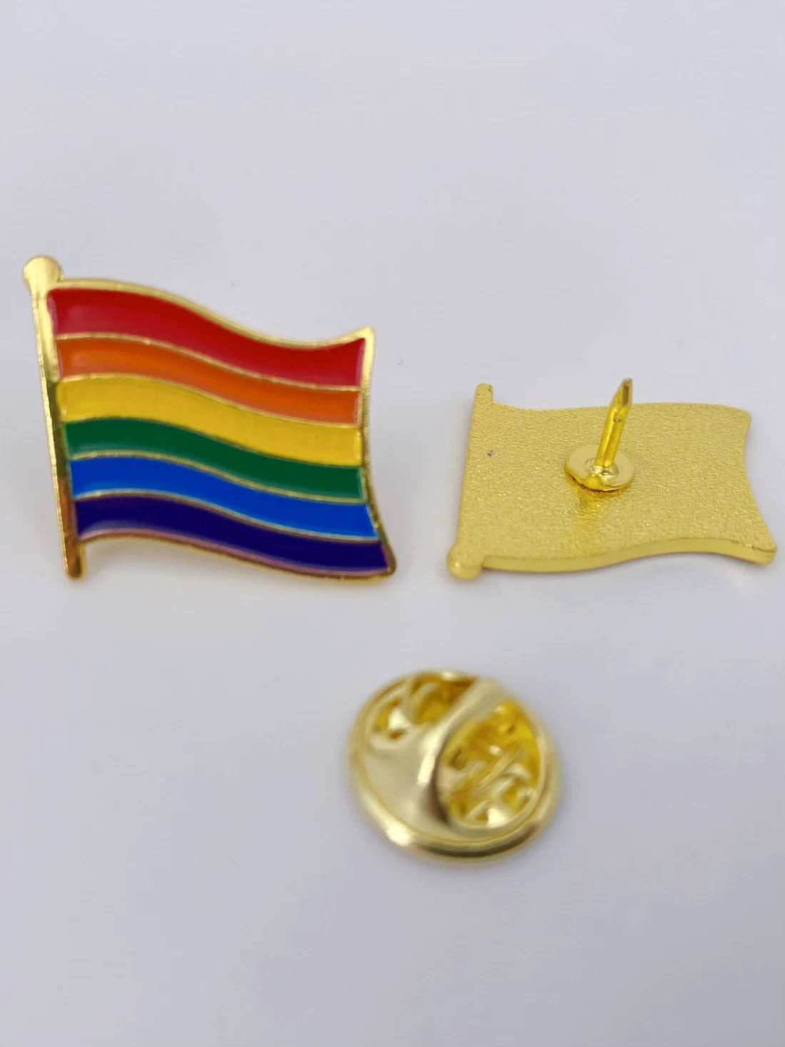 5/10/50/100PCS Rainbow Gay Pride Enamel Pins, LGBT Flag Lapel Pins for Clothes, Bags, Hats, Backpacks - Pride Month Access