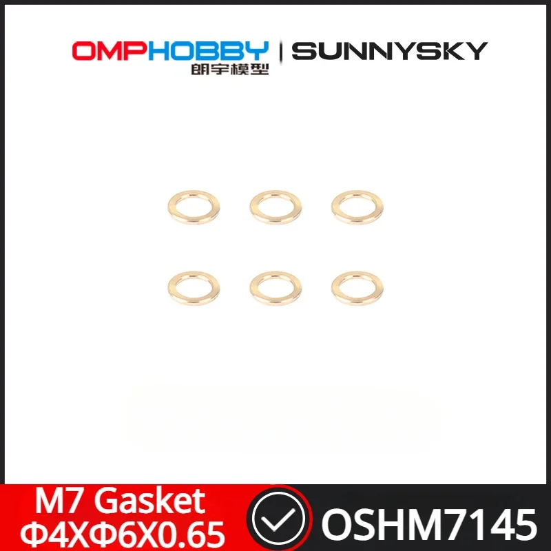 

OMPHOBBY M7 RC Helicopter Spare Parts Gasket Φ4XΦ6X0.65mm OSHM7145