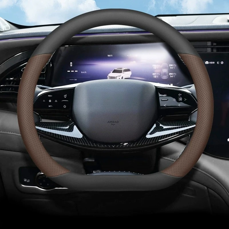 For EXEED RX Ultra Thin Universal Car Steering Wheel Cover Anti-slip Sweat Absorbing All Season Car Interior Accessories Tools