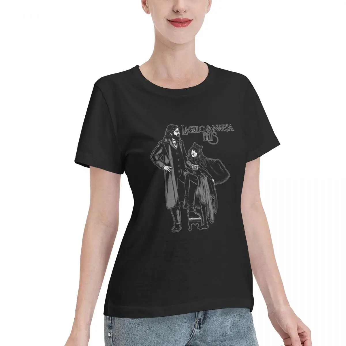 Quick Dispatch Laszlo Nadja Album Cover Women's T-shirt College Wear Relaxed Cut Tshirt