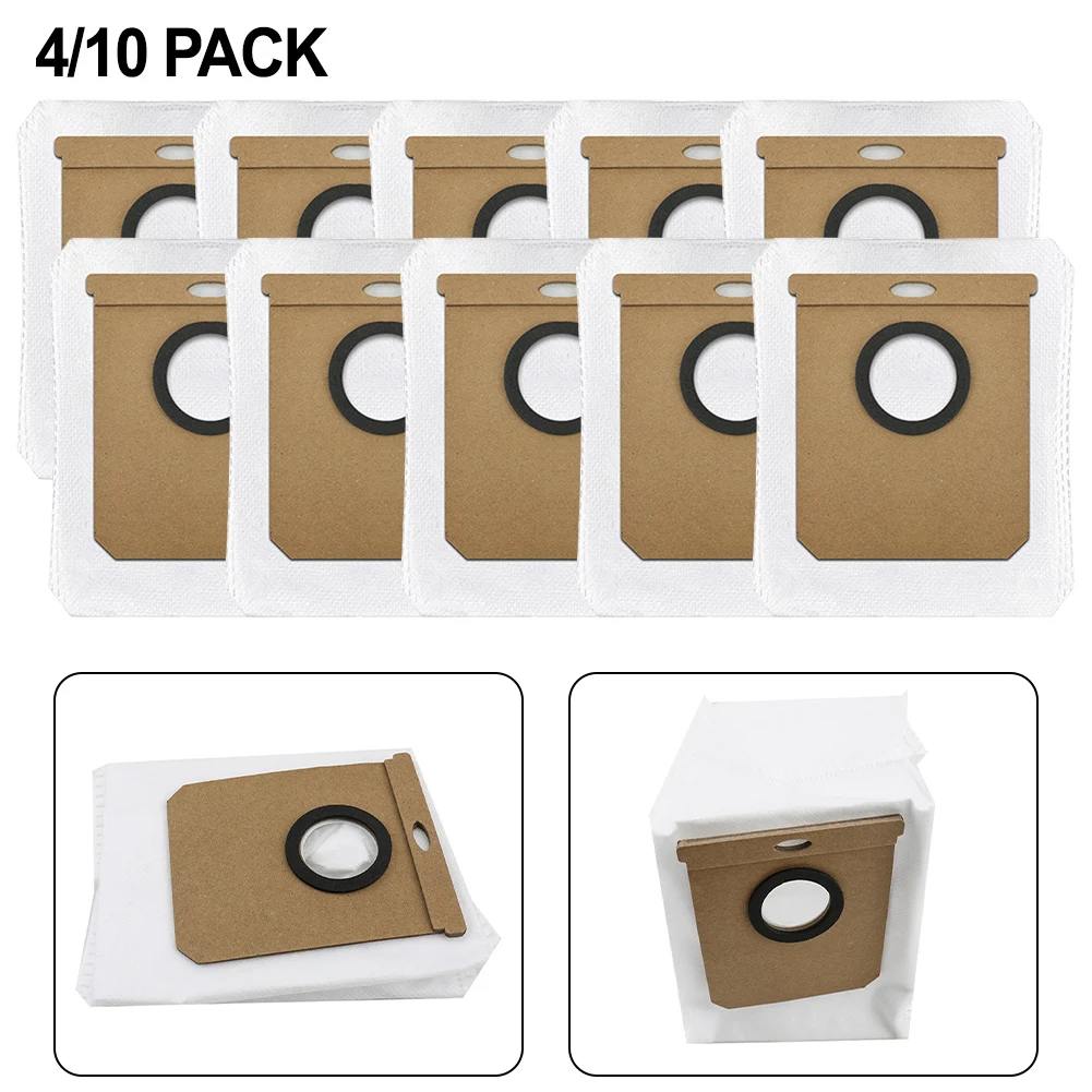 

4/10Pcs Vacuum Cleaner Dust Bags For Karcher RCV 5 Plus Smart Sweeping And Mopping Robot Vacuum Cleaner Bags