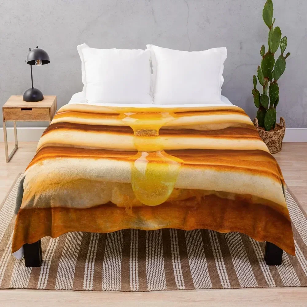 

Pancakes Throw Blanket Soft Breathable Blanket for Night Sleeping