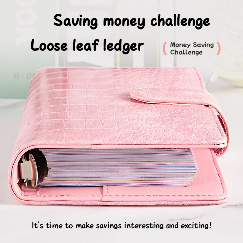 100 Days 100 Envelope Savings Challenge Saving Money Binder Savings Loose-leaf Notebook Cash Budget Organizer Save Money Game