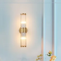 Nordic Wall Light Luxury Crystal Led Modern Gold Wall Lamp Corner Bedroom Wall Sconce Sconce Home Decor Bracket Lustre Fixtures