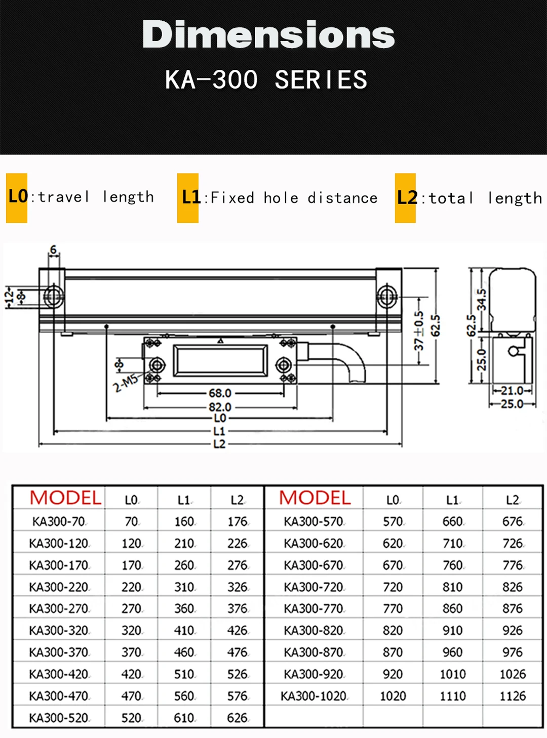 Cnc Linear Scale Grating Ruler Digital Dro Caliper Turning Lathe Milling KA300 5UM  Ttl Milling Machine Measuring Instruments
