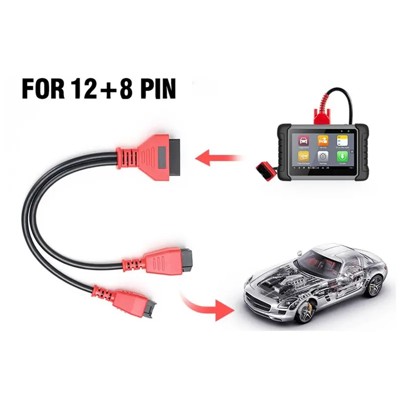 For For Autel Maxisys, Dodge Ram, Jeep- Security Gateway Adapter Cable(12+ 8)-N29R