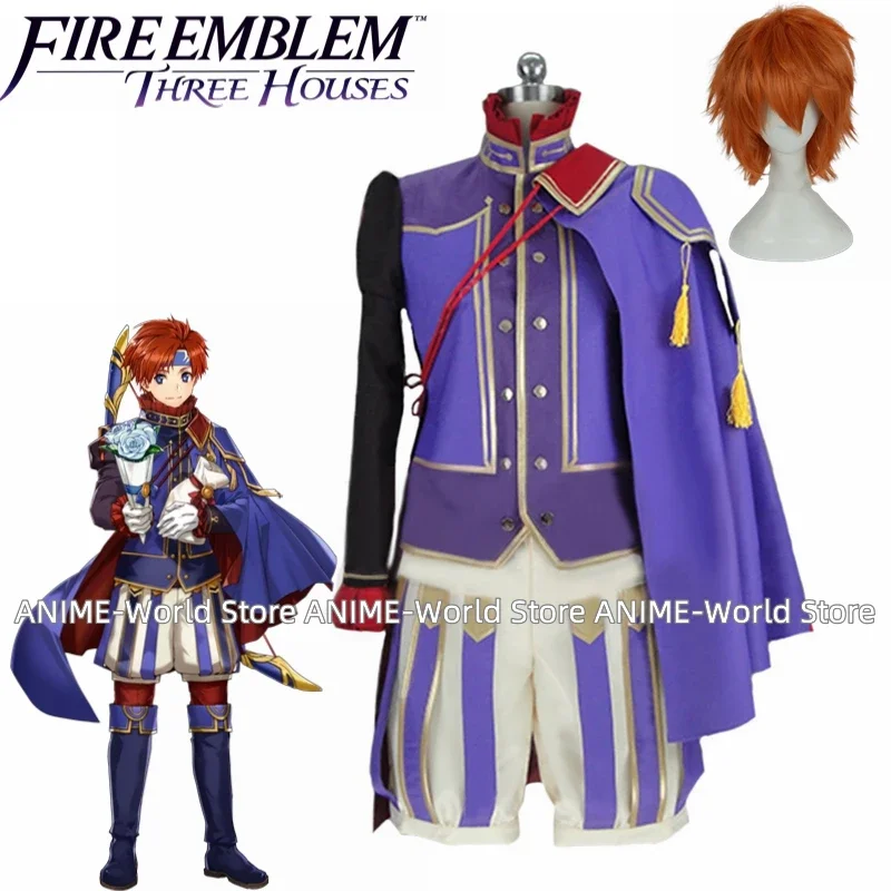 Fire Emblem: The Sword of Seal Roy Valentine's Day Christmas Party Halloween Uniform Cosplay Costume Wig Customize Any Size 11