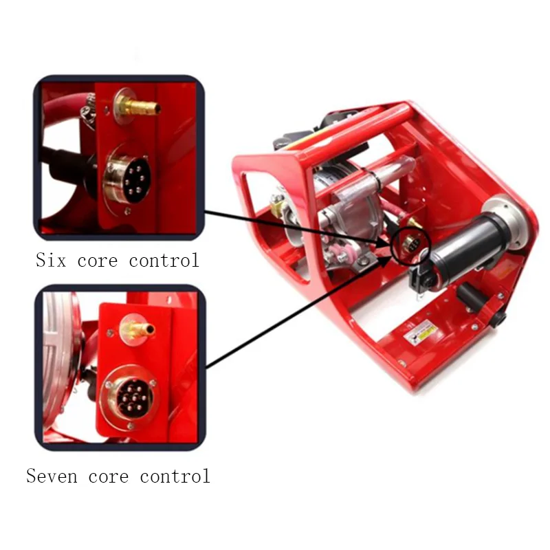 Dual drive wire feeder NB350A500A gas shield welder with six cores and inverter universal model head