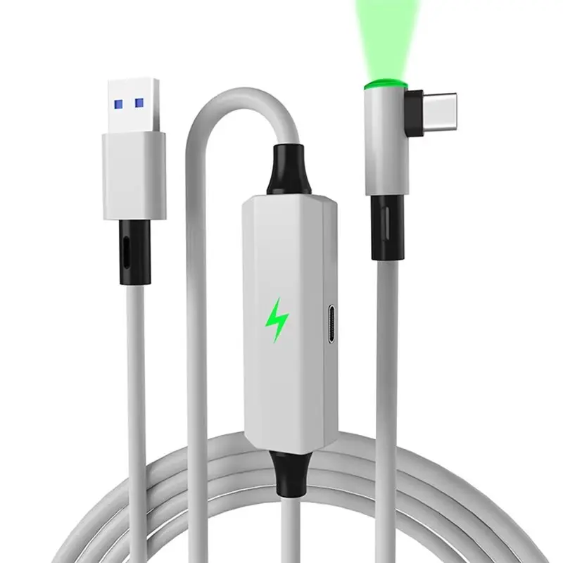 

USB3.2 Gen1 VR Link Cable With Light USB To C Charging Playing Data Transfer Cable 5Gbps For Meta /3S/Pico 4