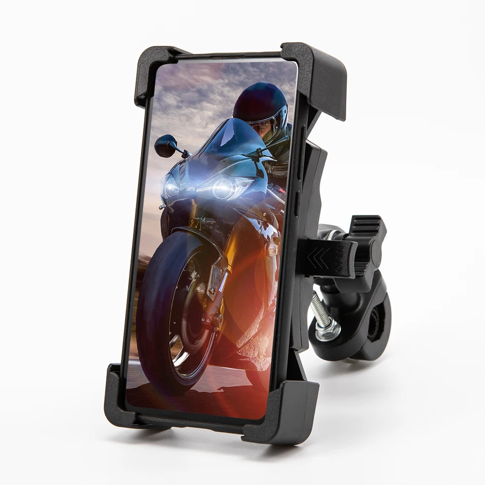 

Motorcycle Bike Phone Mount Upgrade Phone Holder for Bicycle 360° Rotatable Handlebar Cell Phone Clamp