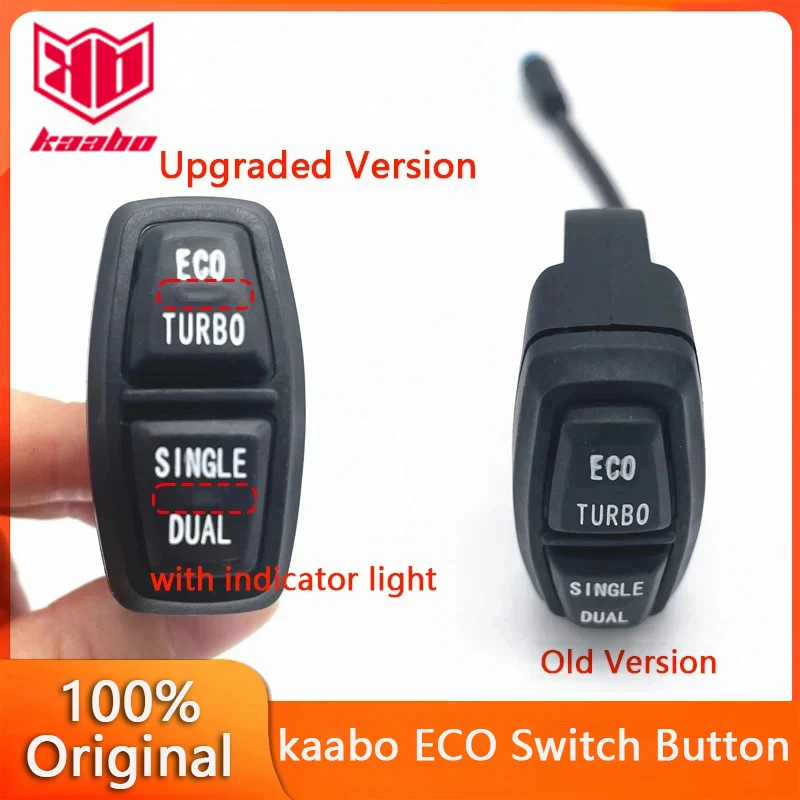 Original ECO TURBO SINGLE DUAL Switch Button For Kaabo Mantis8 Mantis10 Wolf Warrior Electric Scooter Updated Parts Accessories