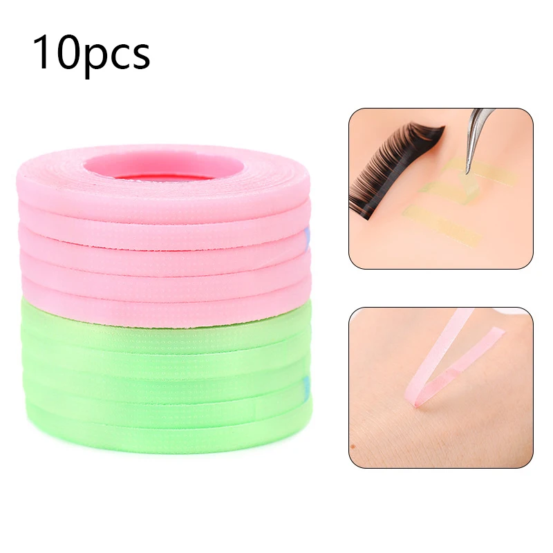 10 Rollen profession elle 5mm Wimpern verlängerung sband Augen Make-up Werkzeuge Mikro poren Wimpern verlängerung sband Wimpern liefert Zubehör