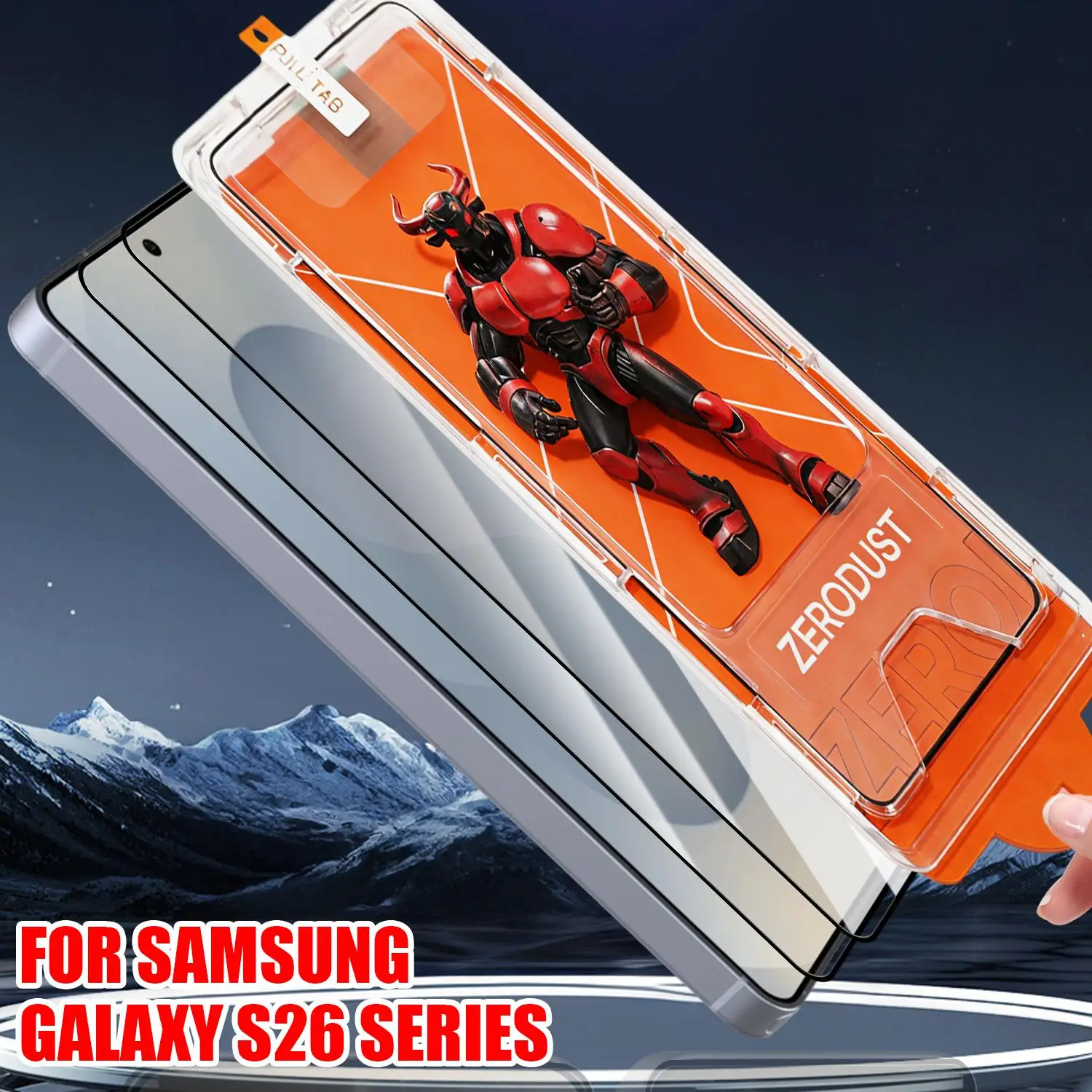

Защитная пленка из закаленного стекла 9H с гальваническим покрытием для Samsung Galaxy S26, S26 Plus, S26 Ultra, совместимая с разблокировкой по отпечатку пальца