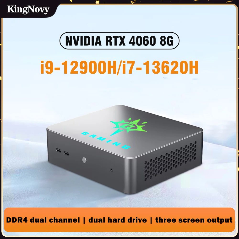 인텔 게이밍 미니 PC, Nvidia RTX 2060, 6G, 2 * DDR4 NVMe SSD, 게이머 미니 컴퓨터, 윈도우 11, 4K DP, C타입 와이파이, i9, 10885H, i7, 10870H