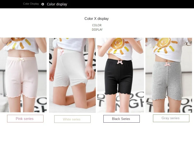 2 teile/los Mädchen Sicherheits shorts 2024 Sommer Kleinkind Kinder solide modale Shorts Hosen Teenager Höschen Kinder Sicherheit kurze Unterhosen – Detail 5