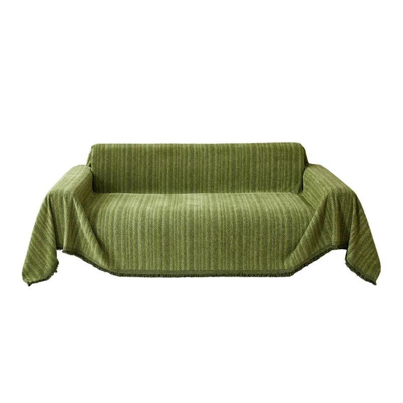 Nordic Solid Color Summer Cool Sofa Cover Sofa Towel Anti-cat Scratch Full Cover Sofas Blanket Non-slip Pet Kid Couch Towel
