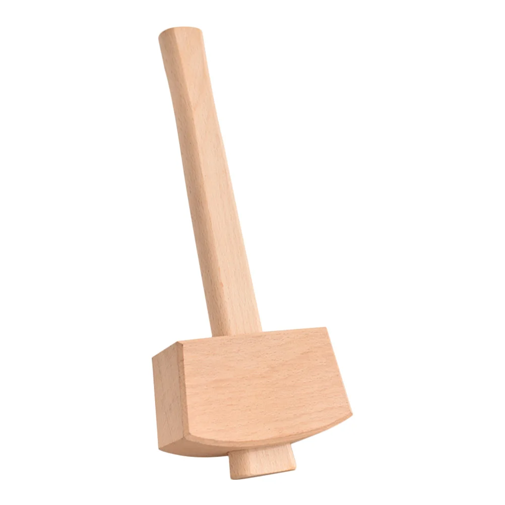 مطرقة خشبية مصنوعة يدويًا مطرقة نجار من خشب الزان مقبض مريح قبضة النجارة أداة يدوية إزميل مطرقة إزميل #2