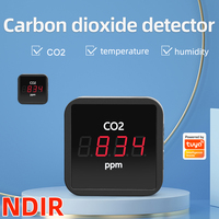 Tuya Smart WiFi/ZigBee Carbon Dioxide Detector Sensor NDIR Infrared CO2 Temperature And Humidity Detection Air Quality Co2 Meter