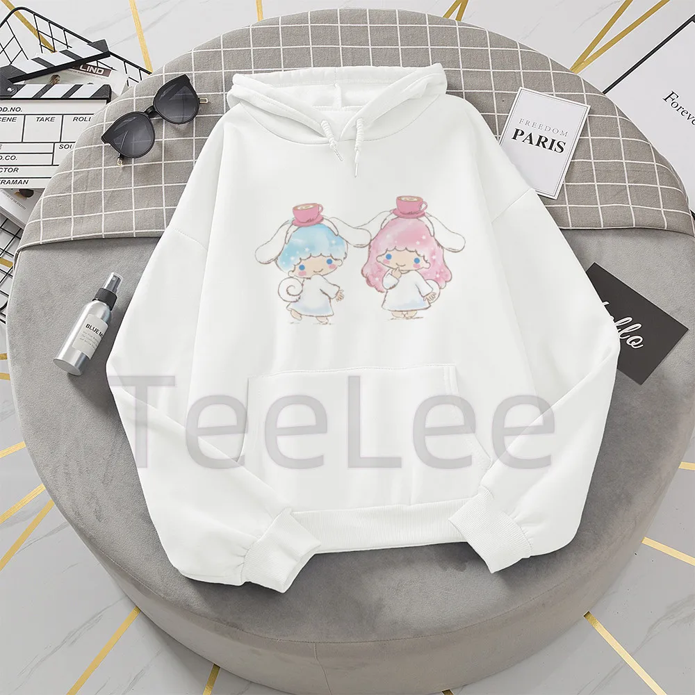 Cartoon Little twin star Hoodies Aesthetic Spring Women Clothes Cos Cinnamoroll Sweatshirt Vintage kawaii Hoodie Harajuku Tops